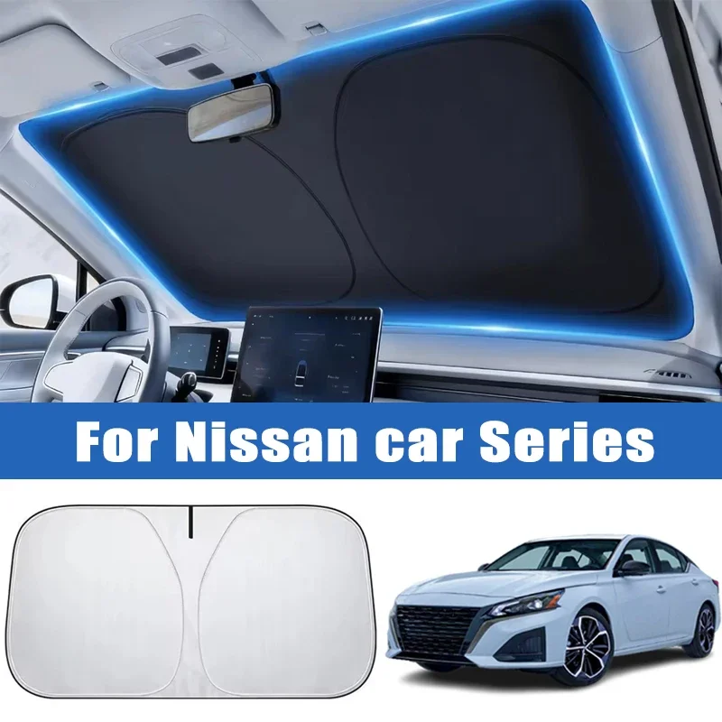 

Suitable for Nissan Altima Sentra Rogue Pathfinder Versa Maxima 370Z Murano Car Sunshade Front Sunscreen Curtain Heat Shield