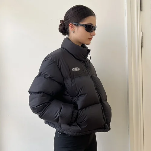 두꺼운 다운 재킷 여성용 통근 한국 스타일 백오리털 짧은 스타일 두꺼운 얇은 스타일 스탠드 칼라 다운 재킷 패딩 코트 다운 재킷 