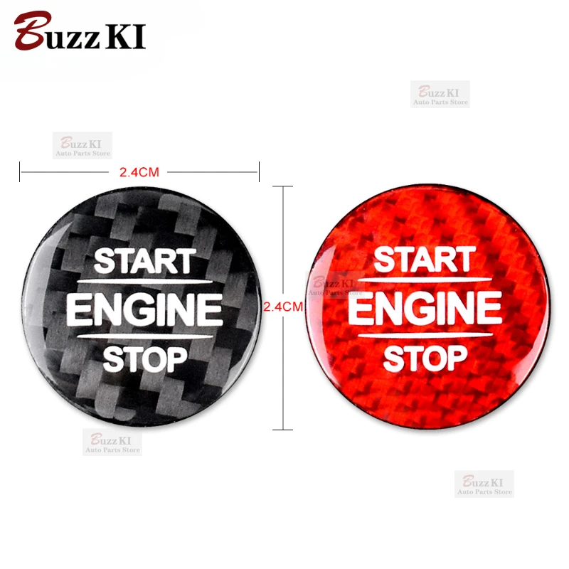 Carbon Fiber Engine Start Button Sticker for Mercedes Benz W177 GLB X247 W247 GLE W167 GLS X167 W464 CLA C118 AMG Accessories
