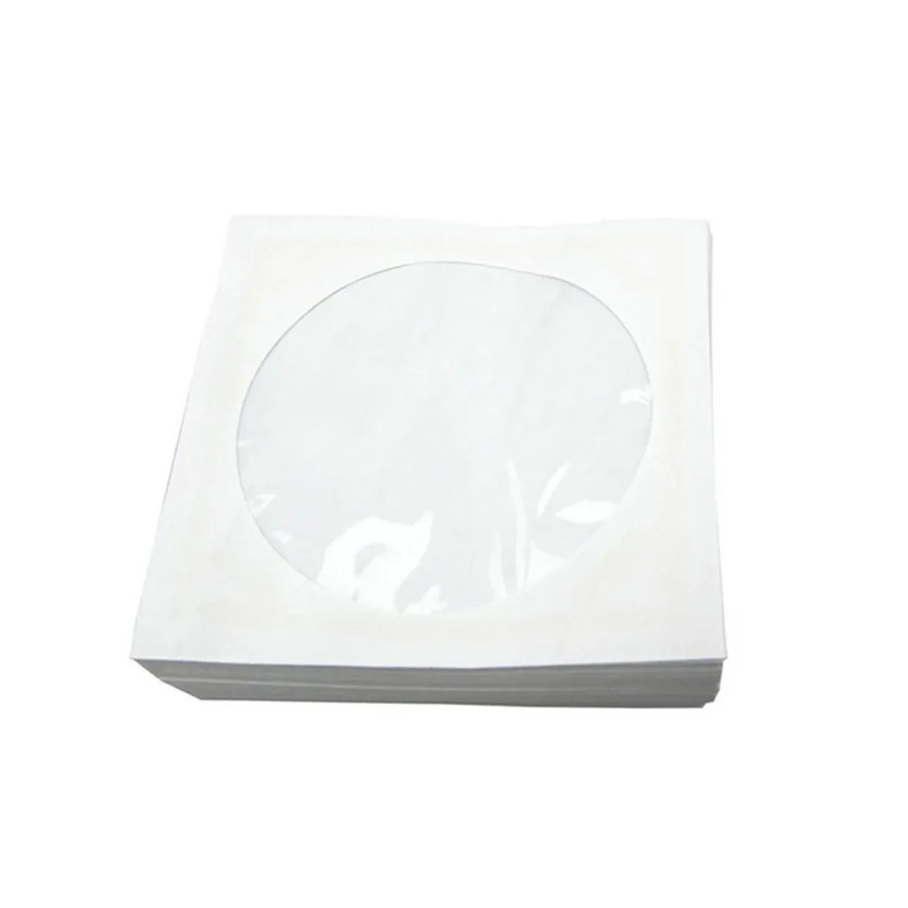 100Pcs Pcs CD Holder Organizer Paper Dvd Sleeve For Office Mailer Collection Outer Sleeves Jewel Organizers