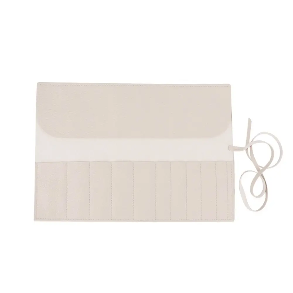 Roll Up Design Makeup Brush Holder 10-slot Organizer Pouch Makeup Brush Organizer Dust-proof Large Capacity