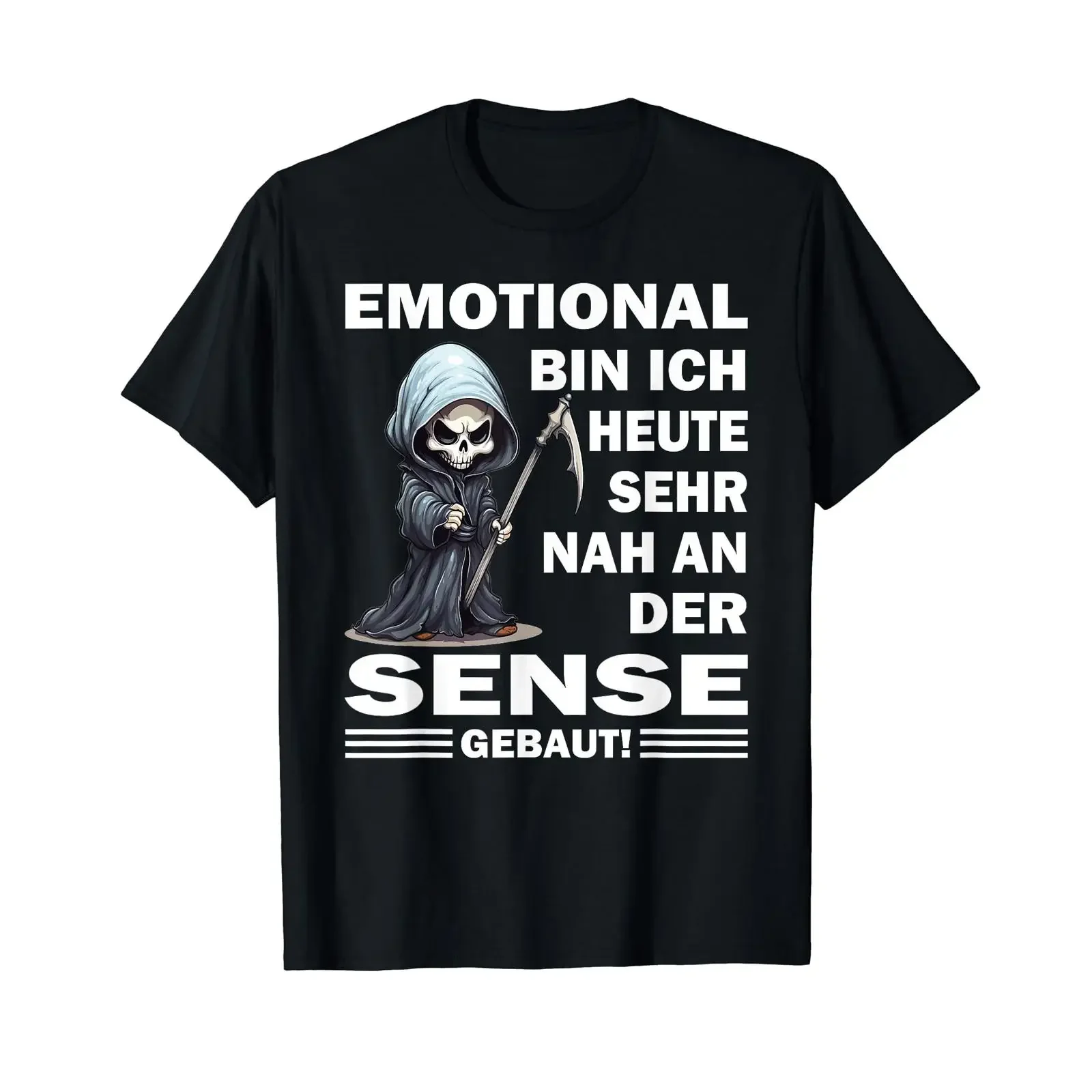 Emotionally I'm very close to the scythe today Grim Reaper T Shirt vintage Washed Breathable Stylish fashion graphic Casual