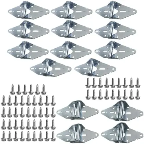 

Комплект из 15 петель для гаражных ворот - для ворот 7 футов, оцинкованная сталь 14 Ga, сверхпрочные, для жилых и легких коммерческих объектов