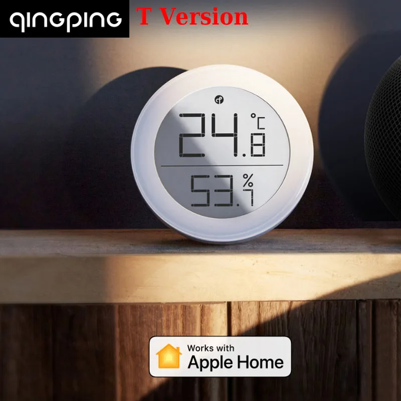 Yupin Pingping T wersja czujnik temperatury i wilgotności wątek/Bluetooth z termometrem Apple HomeKit