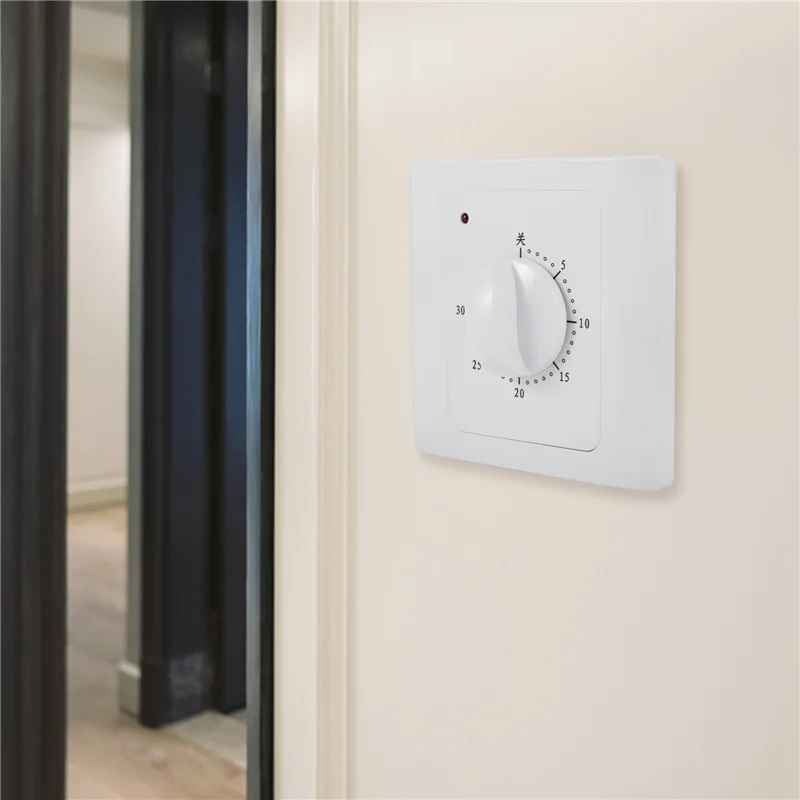 A52T 5X Ac 220V 10A 30Min Countdown Timer Switch Electric Digital Time Plug Control Switch Timer Socket Knob Style Mechanical