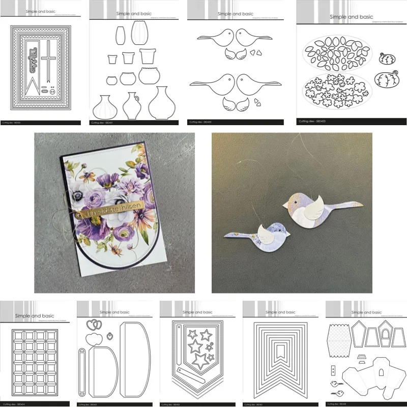 Banner Tip with Stars Gate Fold Squares Metal Cutting Dies New Arrival 2026 DIY Molds Scrap Booking Paper Making Die Cuts Crafts