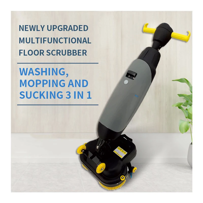 

Custom Rechargeable small Electric Floor Scrubber machine hotel cleaning equipment push-type floor cleaning machine home