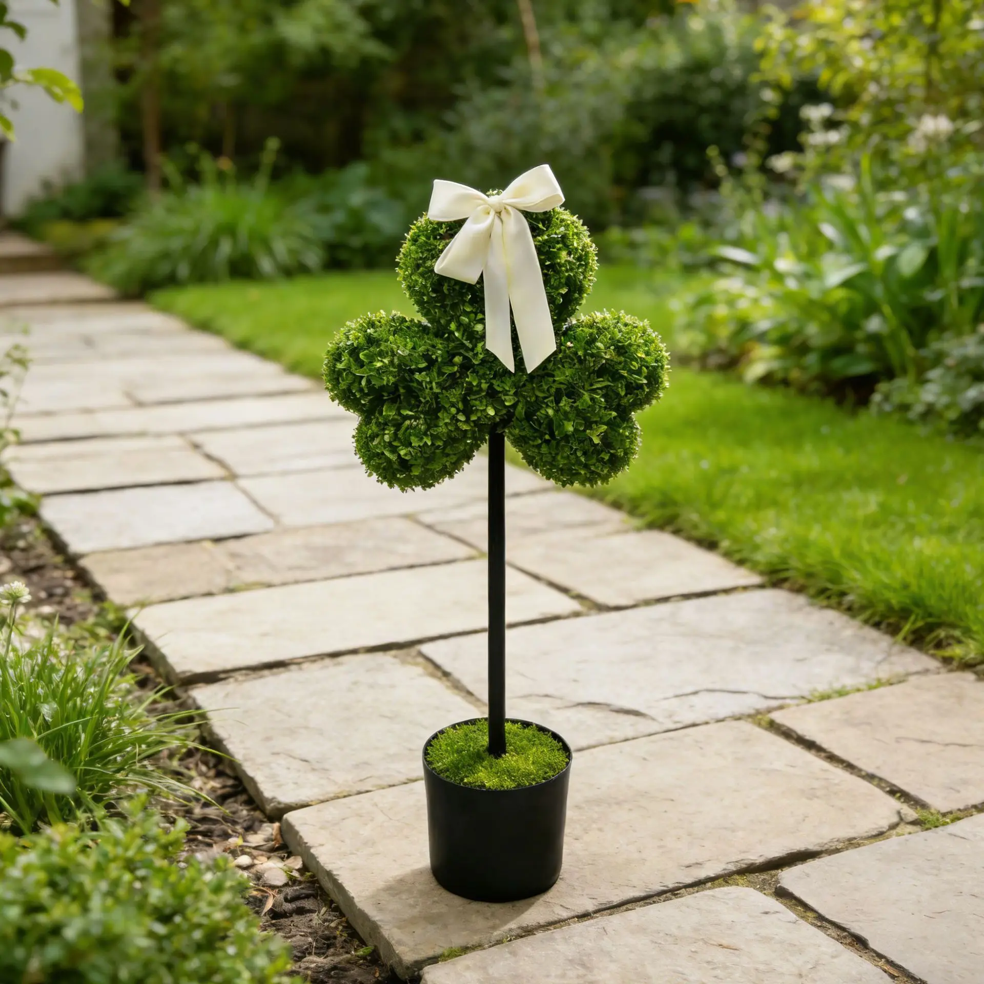 

Cross-border Amazon explosion simulation clover green plant ornament garden garden ornament potted plant home decoration