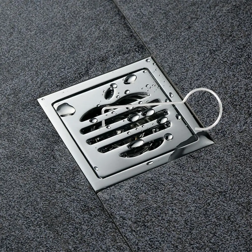 10pcs Stainless Steel Floor Drain Lifting Ring Durable Disassembly Tools Kitchen Drain Hook Easy To Clean Portability