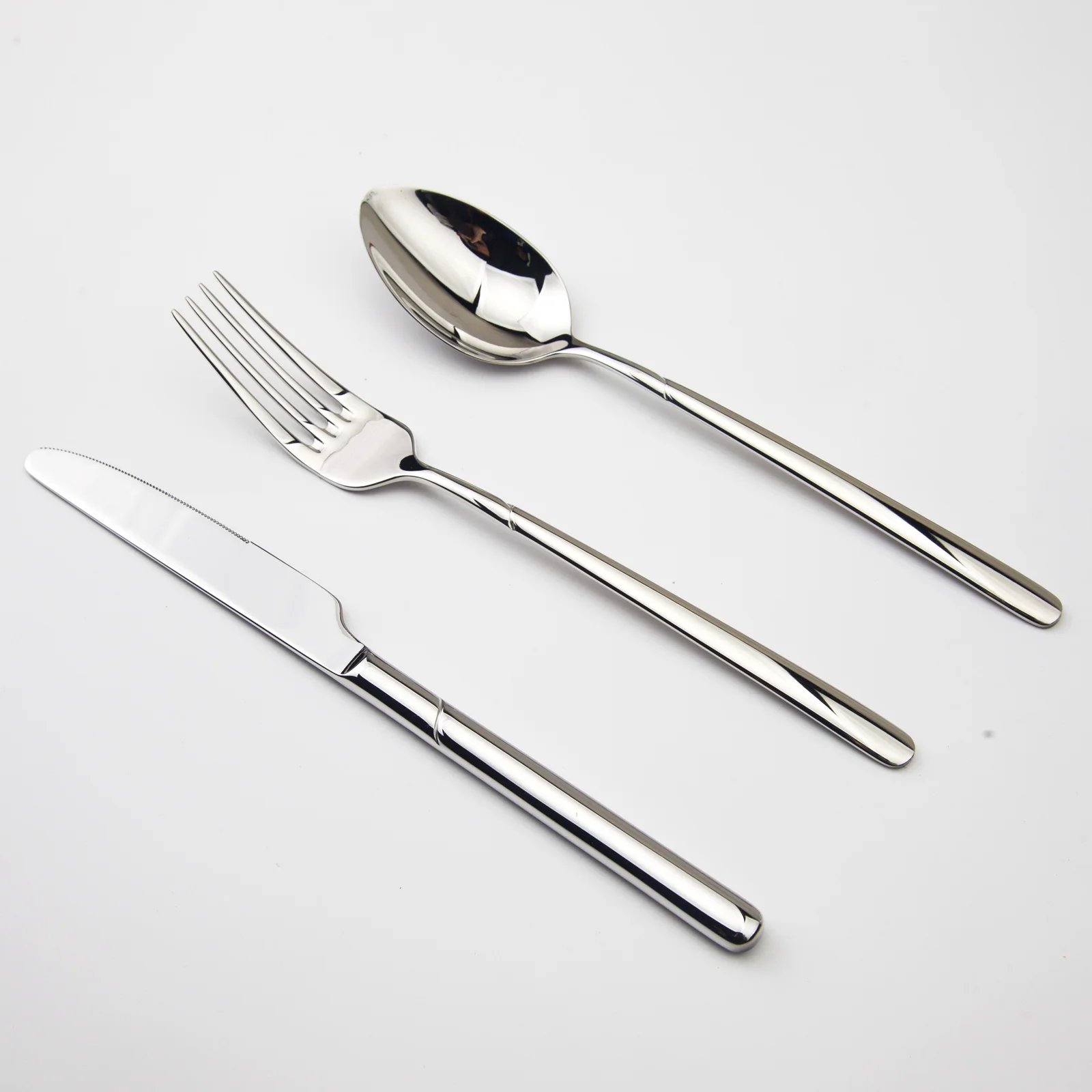 Zona Cozy-Luxo Talheres Aço Louça Set, Louça Qualidade, facas, garfos, Jantar Set Dinner, Western Food Restaurant, 24pcs