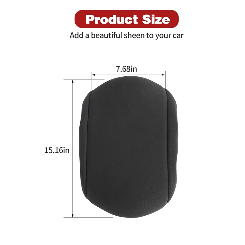 غطاء وحدة التحكم المركزية المتين لسيارة تشيفي كولورادو/جي إم سي كانيون 2015-2022 غطاء صندوق مسند الذراع غطاء حماية ملحقات السيارة أسود 1 فطيرة