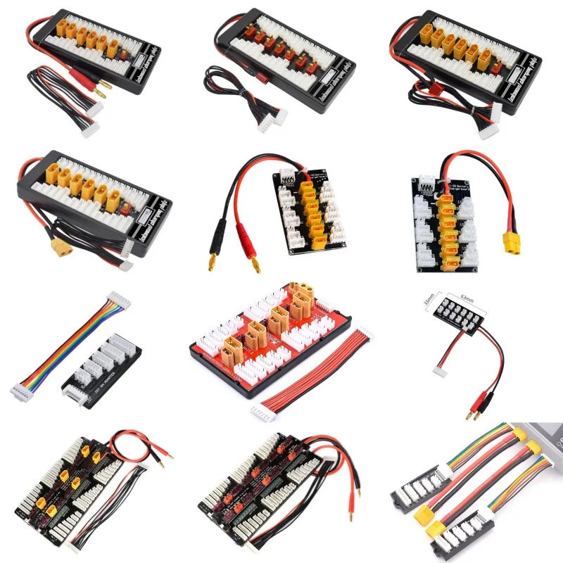 Xt60/xt90/xt30/jst/t plug lipo bateria placa de carregamento paralelo 2-6s 2-8s para imax b6 b6ac b8 carga rápida rc modelos peças