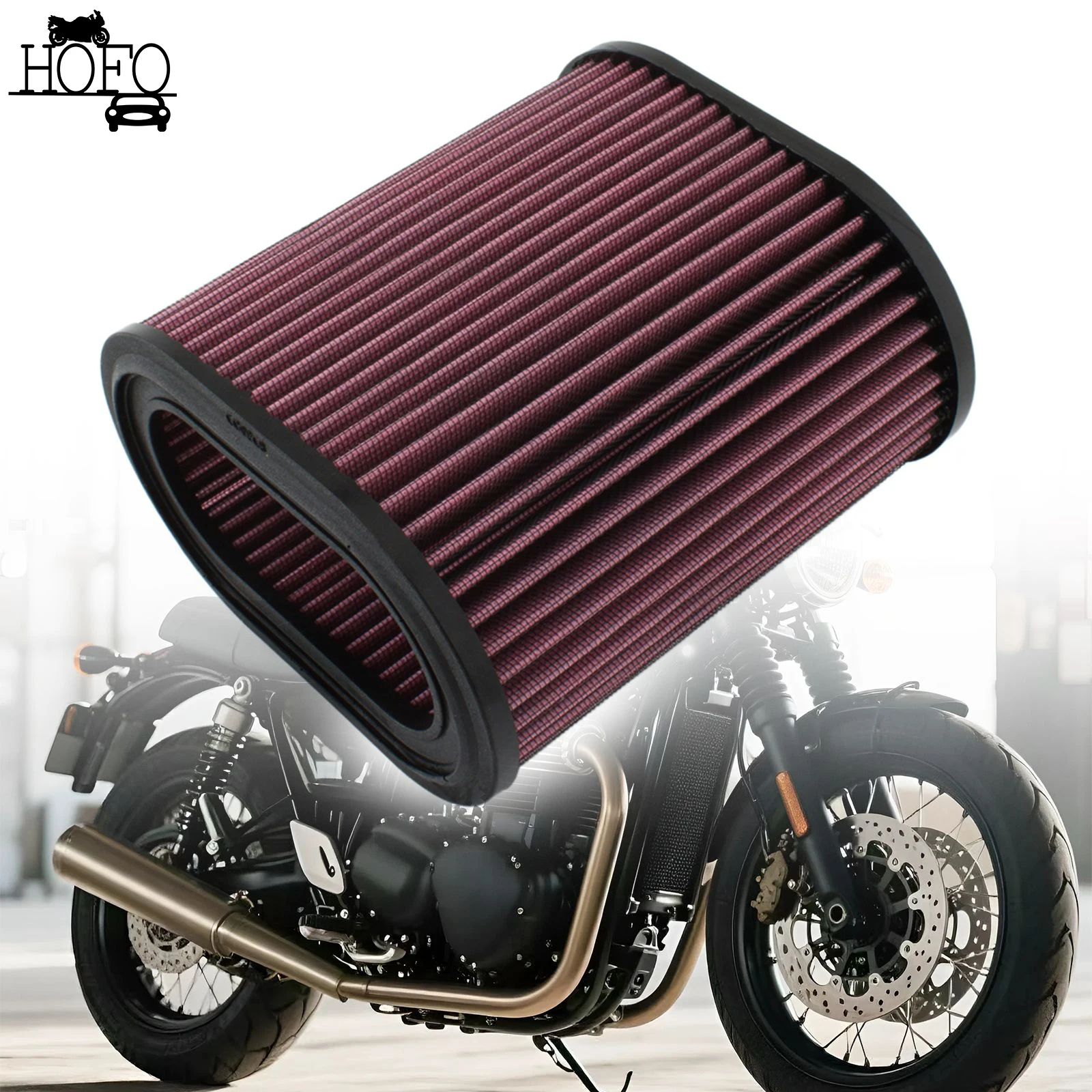 

Air Filter Intake for Triumph Rocket III 2004-10 Classic 2006-10 Hi-Flow Cleaner
