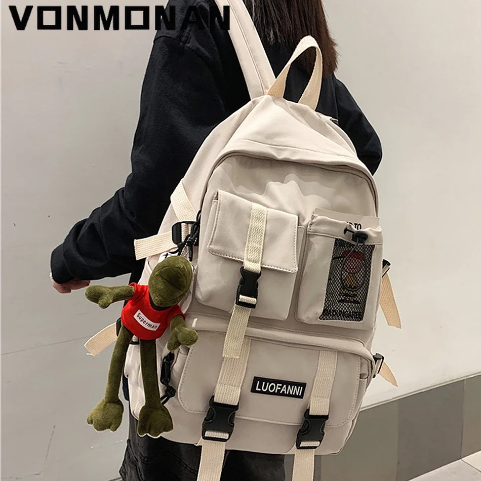 

Multi Pocket Waterproof Backpack High Quality Nylon Backpacks for School Teenagers Girls and Boy Lovely Student Bookbag Mochilas