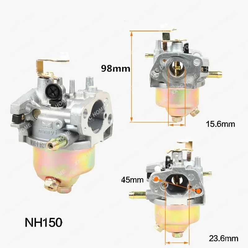 المكربن Zongshen VP200 NH130 NH150 محرك المكربن