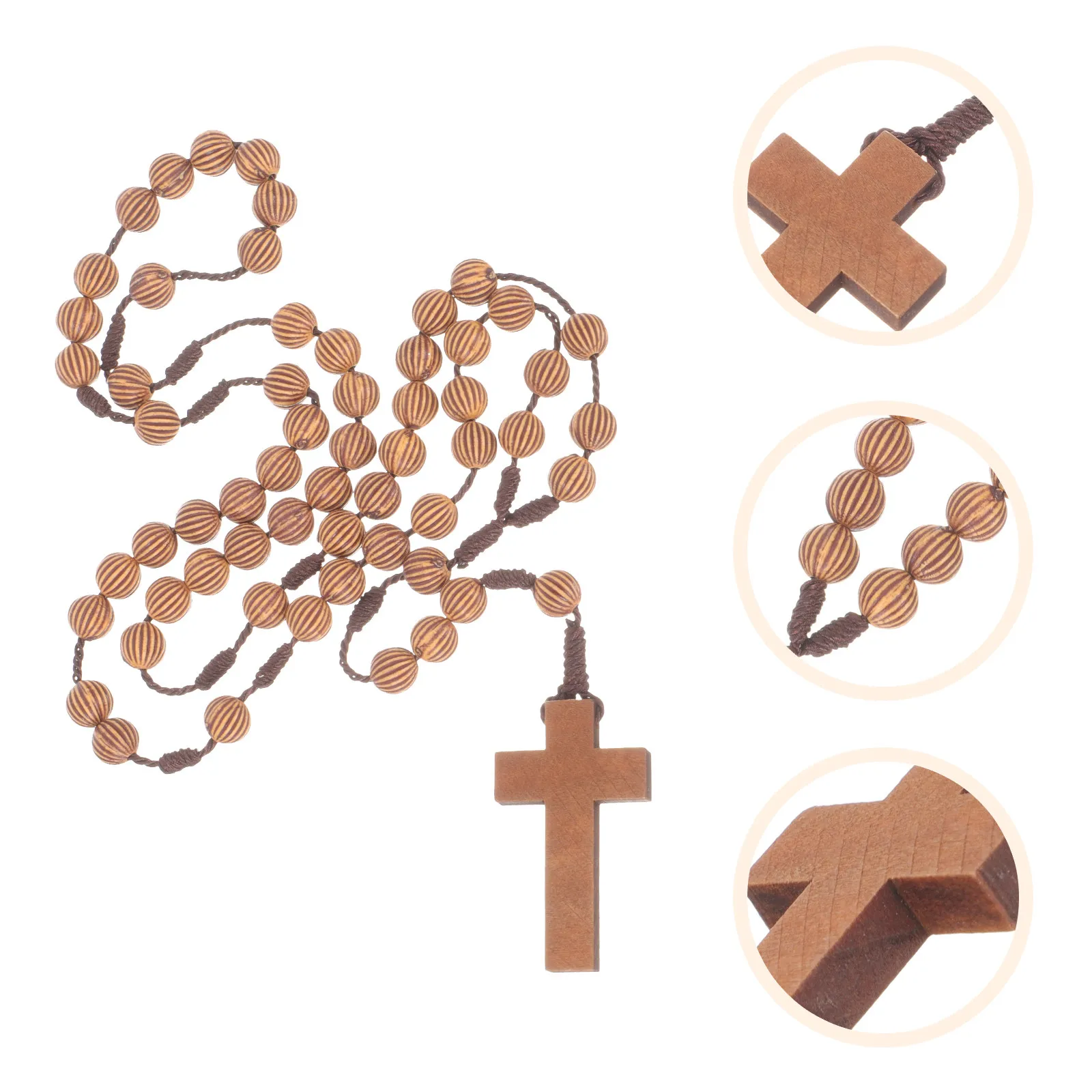 

2 шт. Ретро-бусы-розарий ручной работы с винтажным крестом, бисерная цепочка для женщин и мужчин, элегантный аксессуар для поклонения, подарок