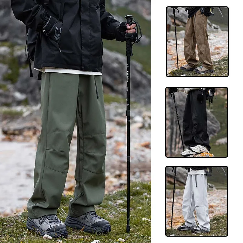 Men's Quick Drying Pants Waterproof Mountaineering Cycling Hiking Camping Charge Trousers Men's Travel Longs Cycling Hiking Pant