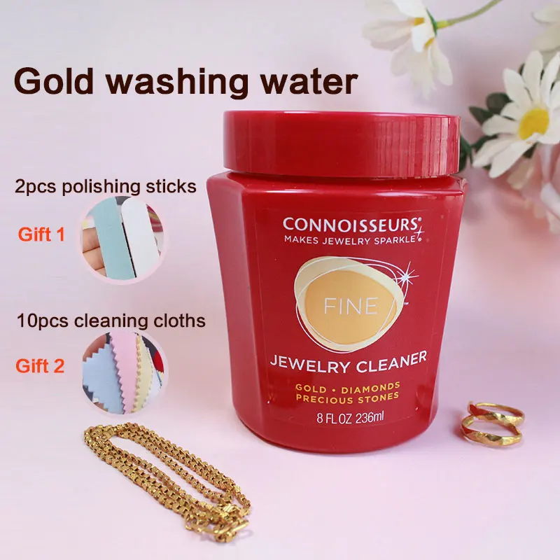 CONNOISSEURS Clean Gold Diamond Platinum K Gold Cleaning Solution 236ml Herramientas De Joyeria