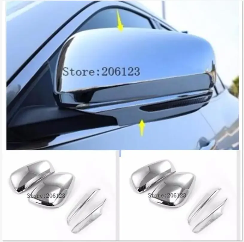 For RENAULT KADJAR 2016 2017  2018 Car Styling Carbon Fiber/ Chrome Style ABS Rearview Mirror Decoration Trim Car-covers