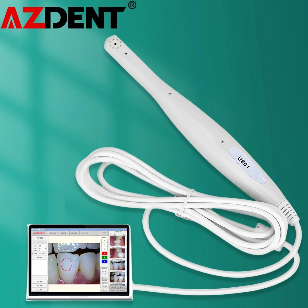 Endoscopio Dental Intraoral Camara inspección Oral impermeable para computadora USB luz LED