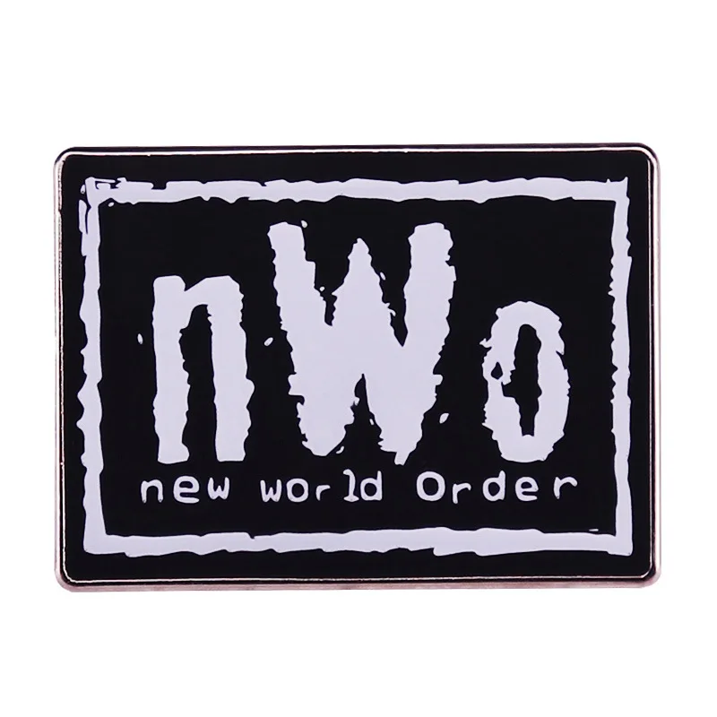 New World Order Logo Badge Wrestling Organizations nWo Brooch Metal Pins