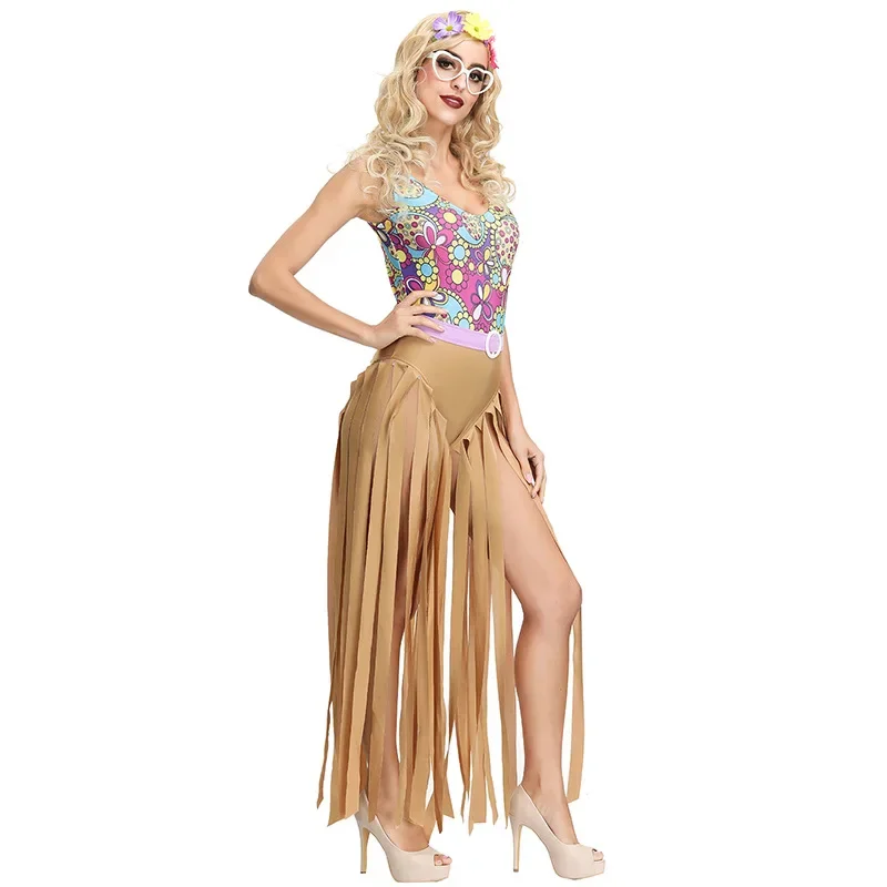 

Sexy Disco Women Costume Cosplay Hip Hop Dancer Suit Halloween Costume For Adult Women Carnival Party Fancy Dress Up