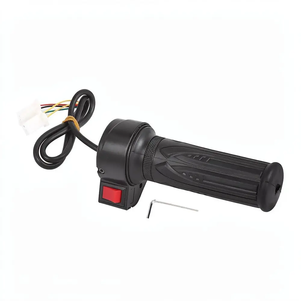 Electric Bicycle Throttle Grip Ebike Scooter Speed Control Handlebar Forward Reverse Switch Three Gear Cruise Replacement Part
