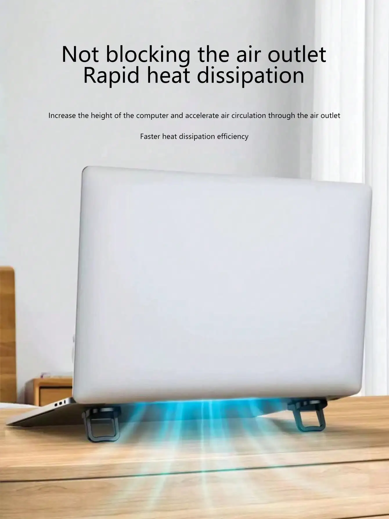 Aluminum Alloy Laptop Stand, Portable Foldable Keyboard Stand, Elevated Cooling Stand, Universal Foldable Invisible Stand for Laptop/Keyboard