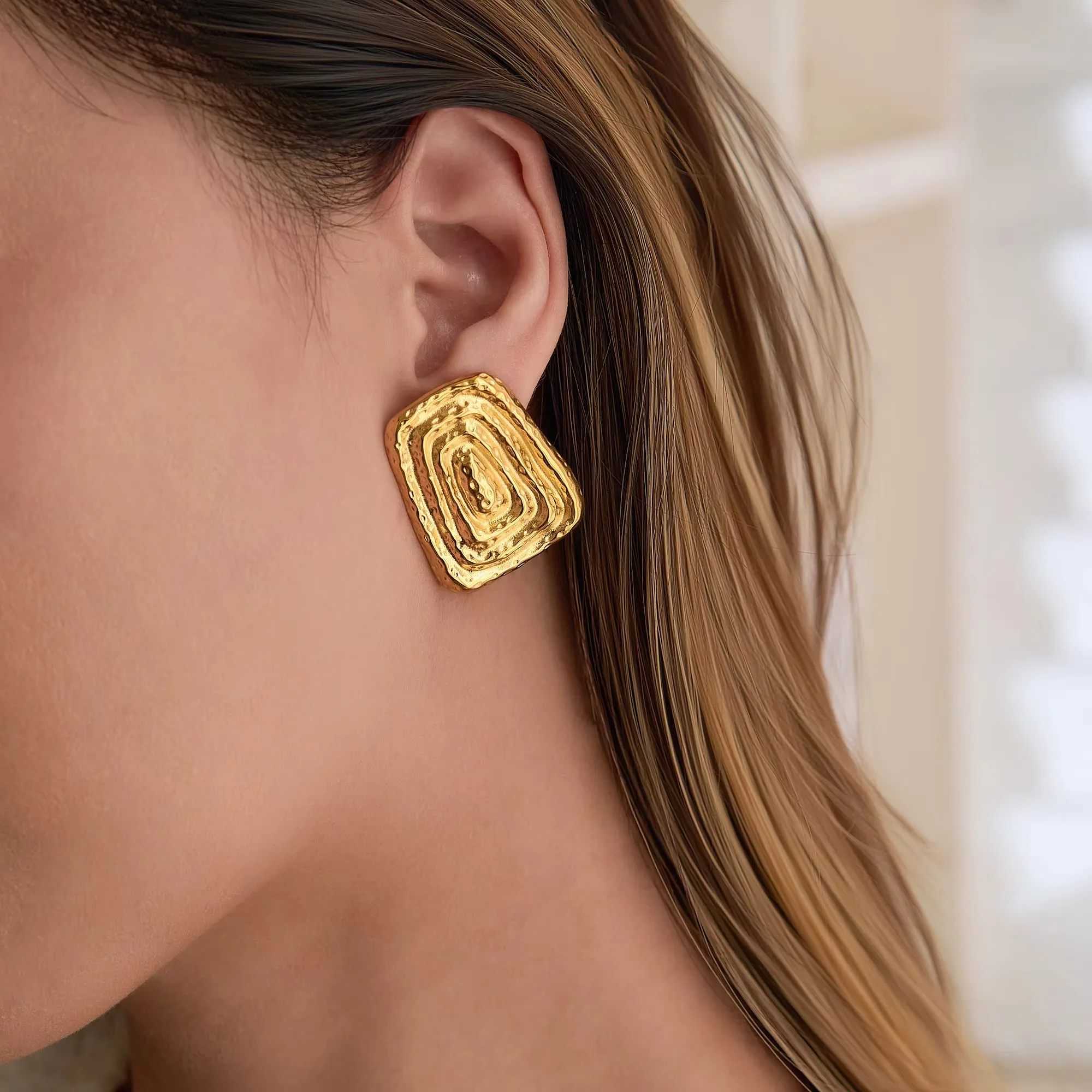 18K Gold Plated Sta… - image