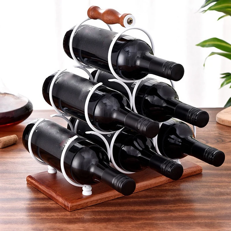 Stacked Ring Wine Rack Iron Restaurant Decoration Wine Rack Stacked Wine Rack Wine Bottle Storage Rack Home Decoration