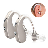 2025 Best Rechargeable Hearing Aid Adjustable Tone Sound Amplifier Portable Deaf Elderly digital BTE Hearing Aids