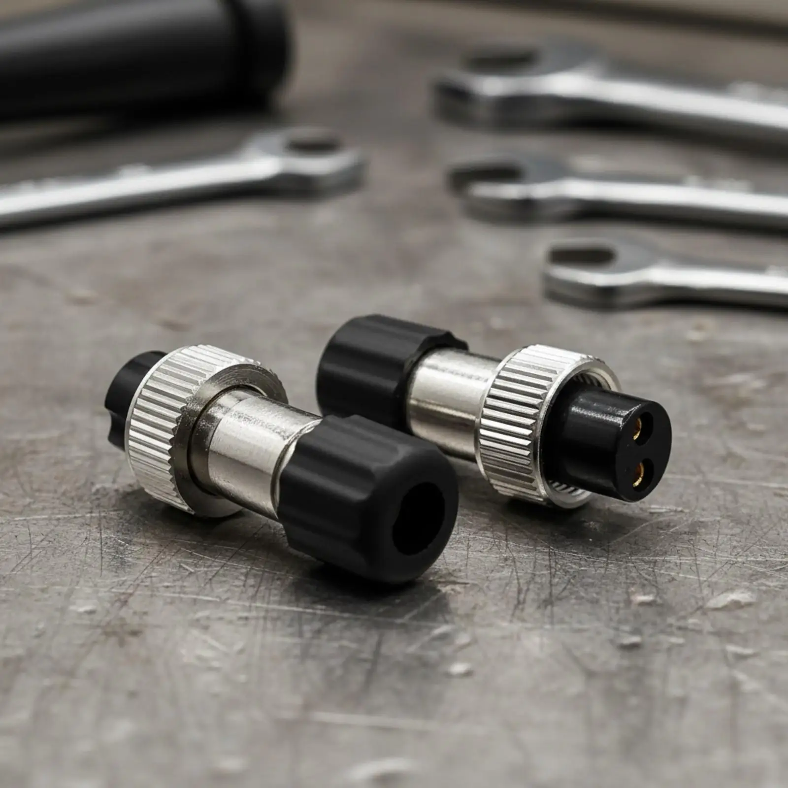 Marine Electric Reel Power Connector Cylindrical Metal Component for Stable Fishing Reel Electricity Link