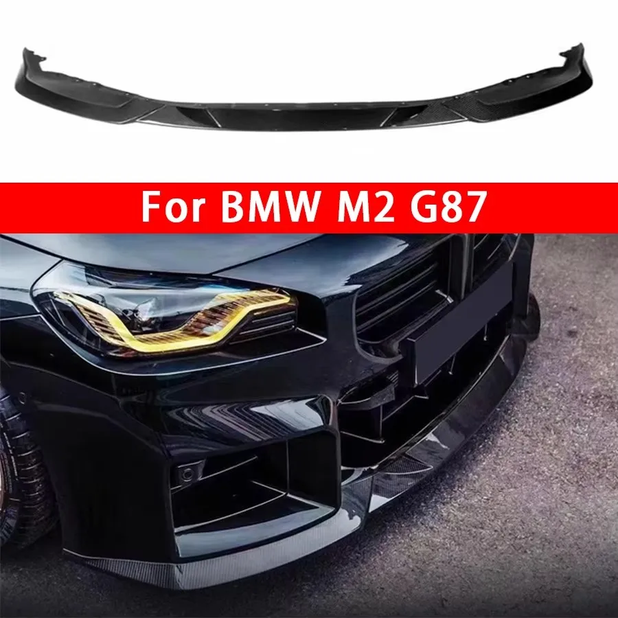 

For BMW M2 G87 2021+ Carbon Fiber Car Front Bumper Diverter Spoiler Diffuser Front lip chin Shunt Car Accessories body kit
