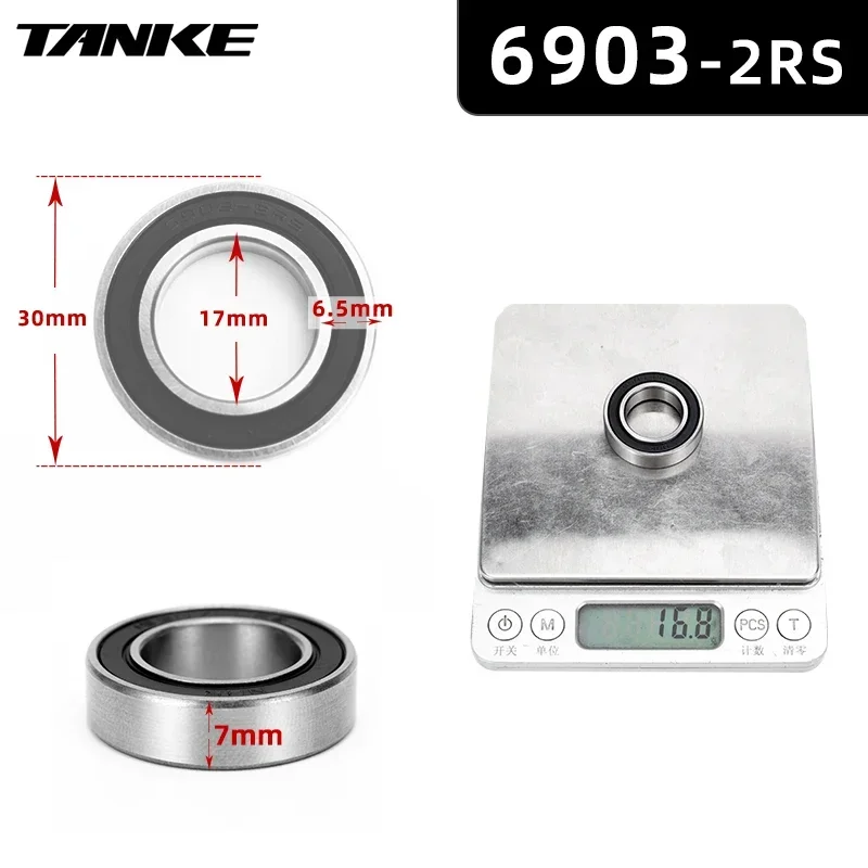 Bicycle hub NBK bearing Palin 16257 or 6902 or 6804 or 6903 2RS Sealed Bearing Repair Parts For TANKE TH-390 Bicycle Accessories