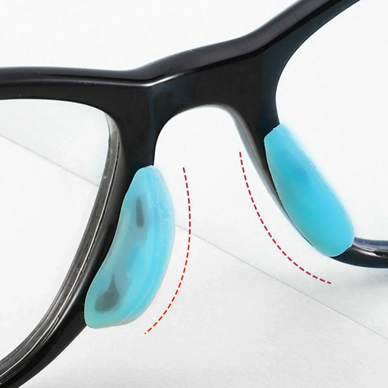 1/7Pairs Silicone Glasses Nose Pads Invisible Non-Slip Soft Nose Pads Glasses Nose Holder  안경 코패드 Pads Eyewear Accessories