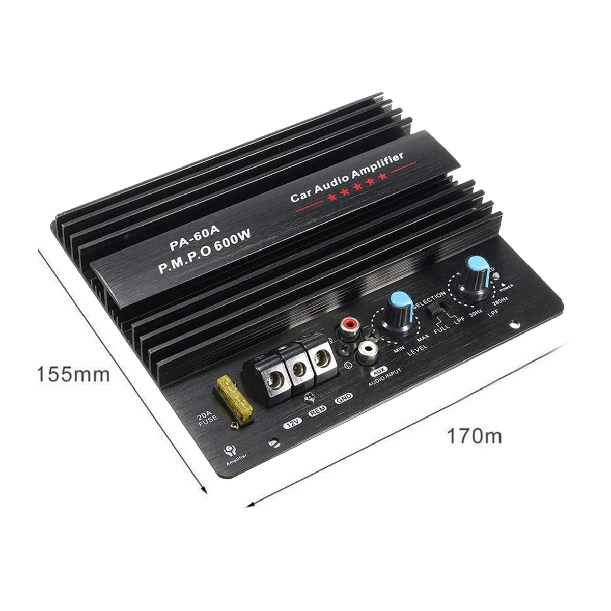 PA-60A 600W 12V Power Amplifier Board for Home Car Audio Amplifier S Powerful Bass Subwoofers Amp for Mono Car Modi HOT