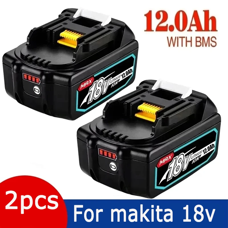 For Makita 18V 12.0Ah Rechargeable Battery 18650 Lithium-ion Cell Suitable For Makita Power Tool BL1860 BL1830 BL1850 LXT400