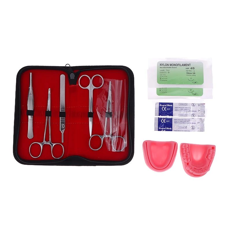 

Nylon Silk Medical Training With Skin Pad Model Tool For Practice Exercises Silicone Suture Pad Kit Dental Suture Practice Kit
