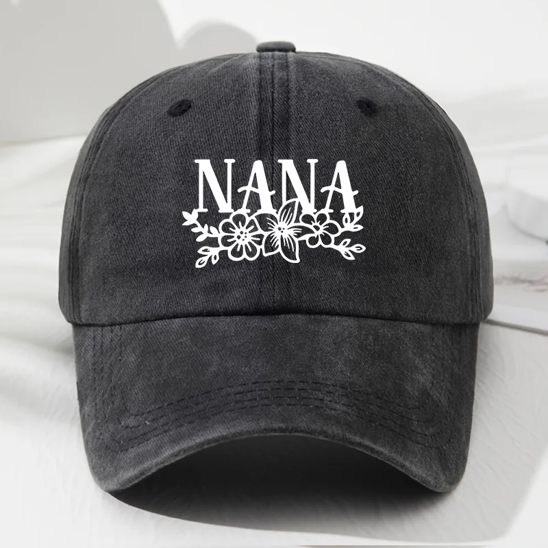 

NANA Unisex Soft Top Baseball Cap, Vintage Men'S Hat Women'S Fashion Outdoor Cap, Adjustable Size, for Outdoor Sports Fishing Hi
