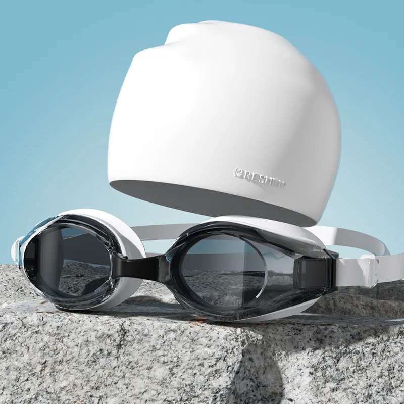 

Профессиональные очки для плавания и дайвинга с HD-обзором, водонепроницаемые, с защитой от запотевания, с набором для плавания (шапочка) для взрослых