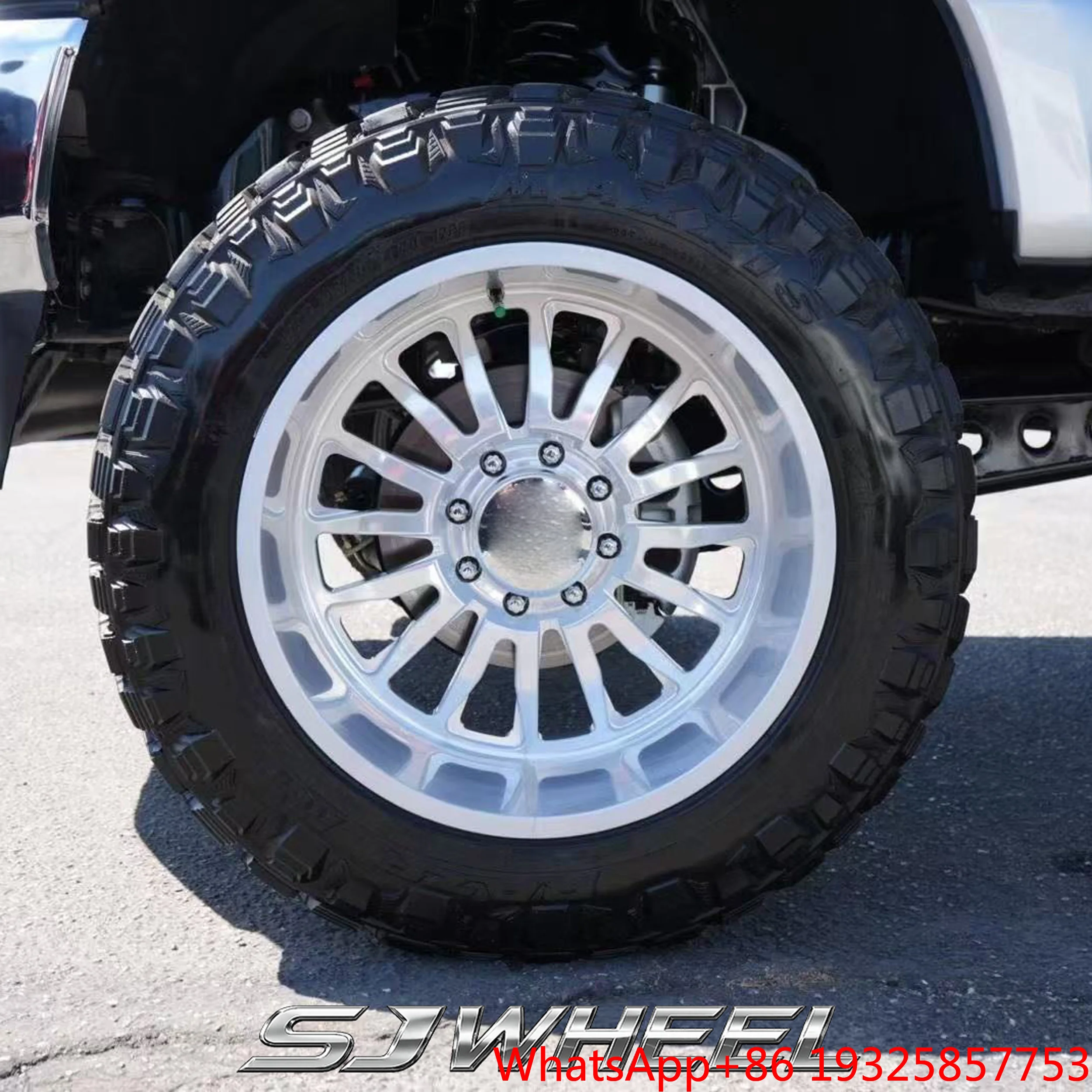 SJ Forged Dually Wheels 20x8.25 22x8.25 24x8.25 8x6.5 8x170 8x180 Custom Dually Rims for Super Duty Dodge Ram  GMC