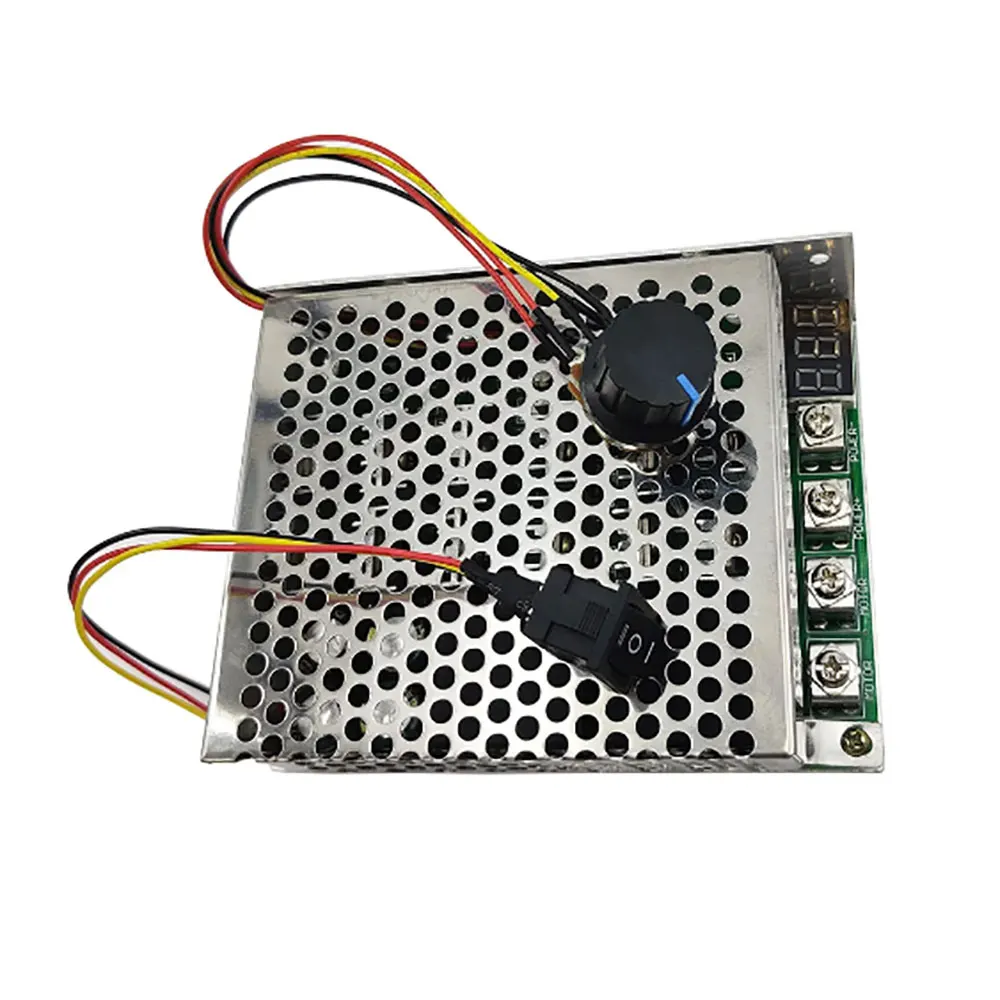 Controlador de velocidad del motor de CC de 60A, interruptor bidireccional de avance y retroceso, posicionamiento de pantalla digital, 12V, 24V, 36V, 48V