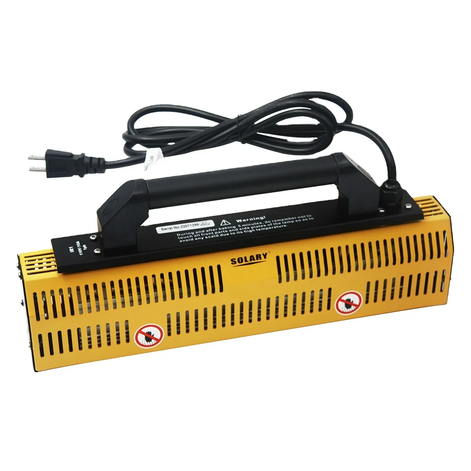DCHOA Solar Shortwave Infrared Painting Lamp 220V 110V Handheld Curing Lamp for Car Care Bumper Repair 1000W