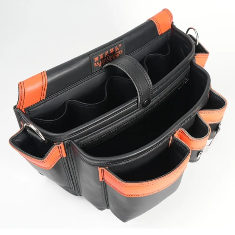 Electrician Maintenance Waist Bag Microfiber Leather Hardware Tool Waist Bag Construction Home Appliance Installation Kit