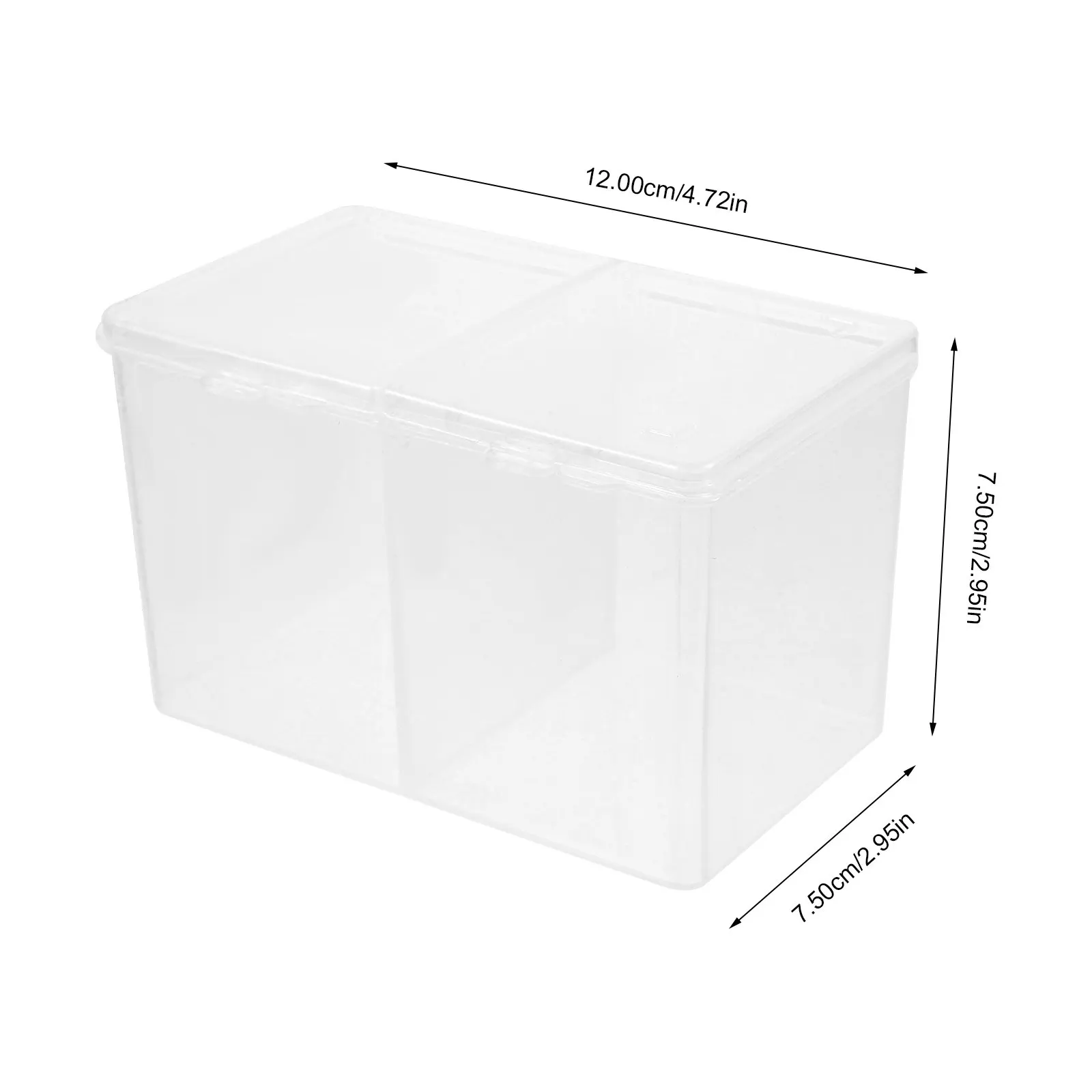 Sturdy Plastic Cotton Pads Storage Box Compartment Organizer for Home Outdoor Use Clean Hygienic Makeup Accessories Women