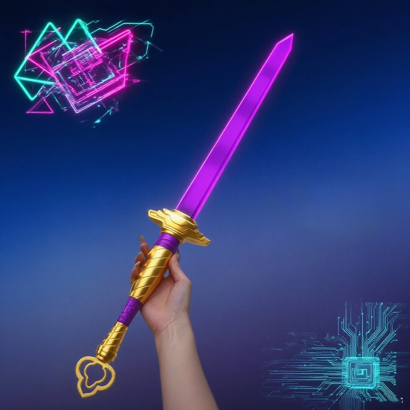 

Rumi Cosplay Long Sword Demon Cartoon Hunters KPop Hot Noctilucent Scalable Prop Hunters Sword Roleplay Props Carnival Cosplay