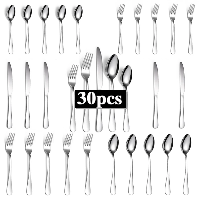 Set de Cuchillos de Cocina en Acero Inoxidable 30piezas