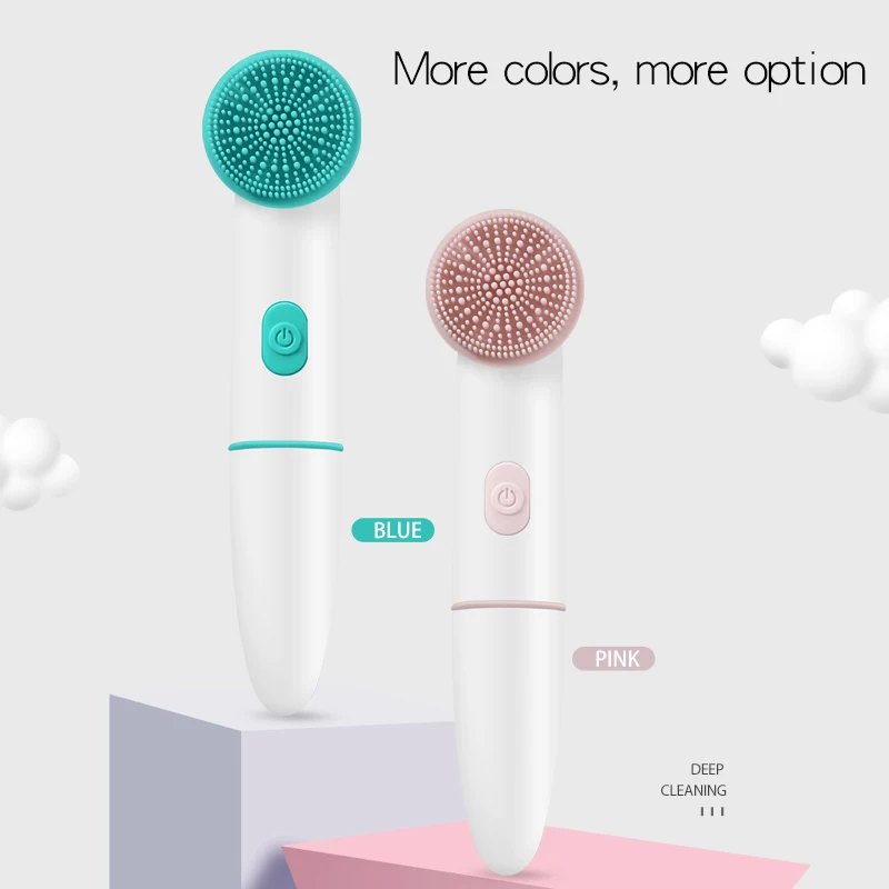Sonic Silicone Facial Cleansing Brush Waterproof Electric Face Pore Cleaner Skin Cleansing Beauty Device - view 4