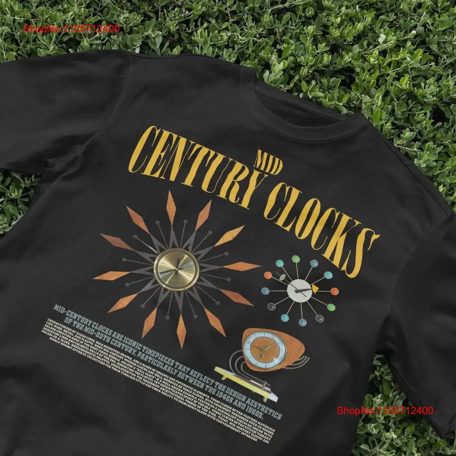 Mid Century Clocks T Shirt Y2K Pop ArT Vintage Vibes Harajuku Style VHS Vaporwave Minimalist Indie Aesthetic vintage Washed