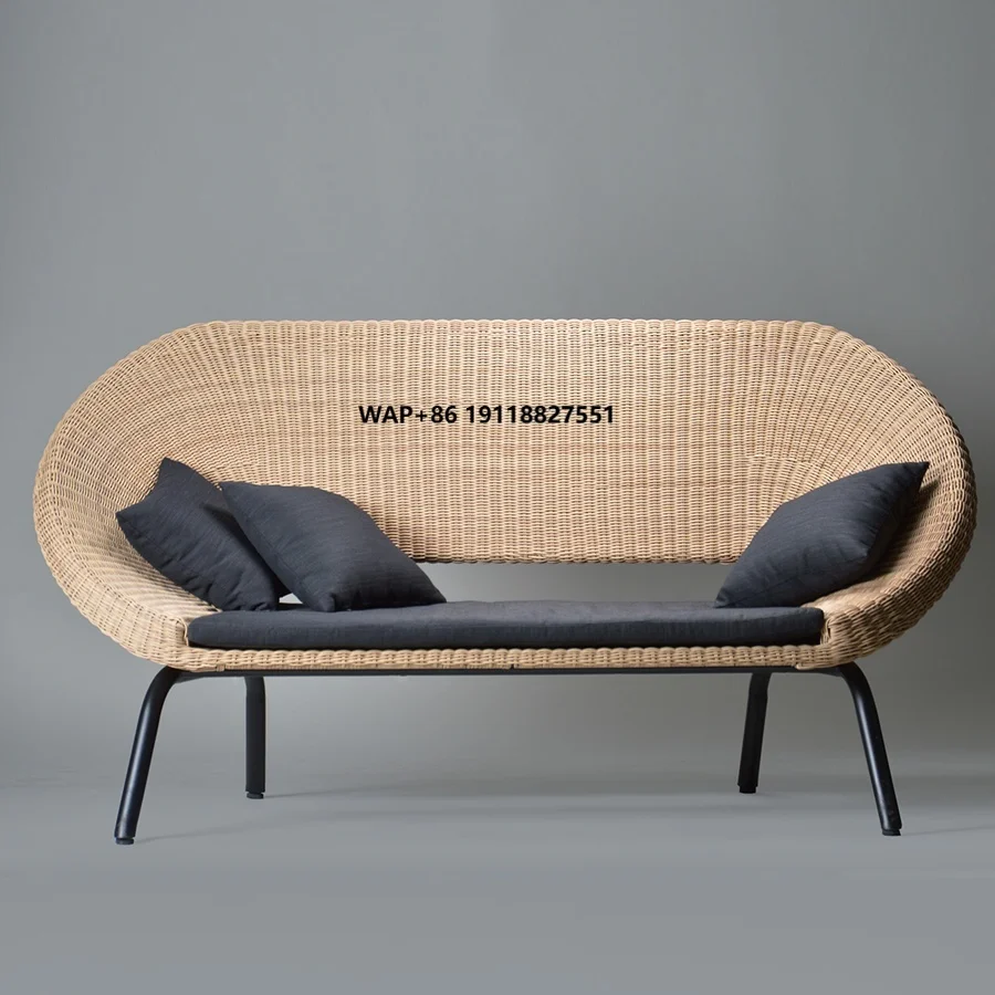 

Modern High Quality Outdoor Wood Chair and Sofa Set for Apartment Patio Beach Hotels Villas Courtyards Parks